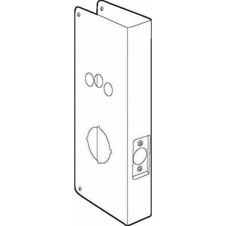 Don-Jo 18" Classic Wrap Around for Schlage Cobra Lock with 2-3/4" Backset and 1-3/4" Door CW18PB